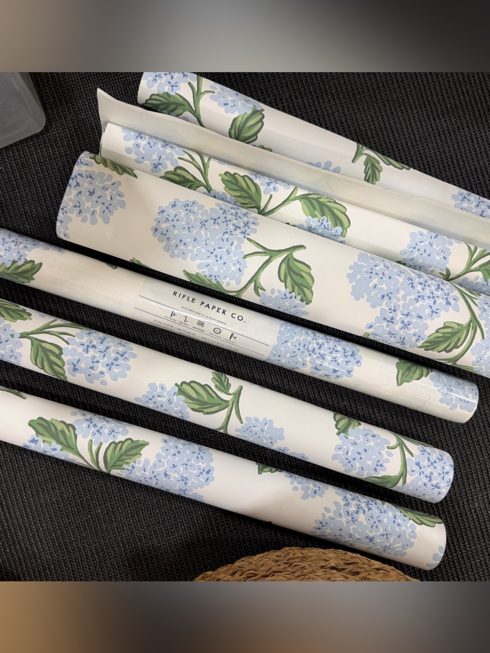 Rifle Paper Co. White and Black Wallpaper Roll